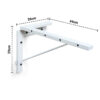 Foldable Wall Mount Cloth Drying Stand-White