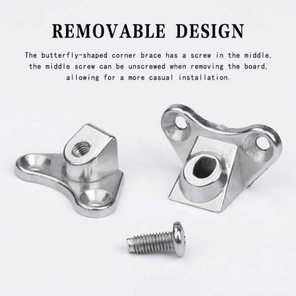 Zinc Alloy Removable Corner Brace Bracket