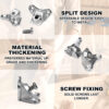 Zinc Alloy Removable Corner Brace Bracket