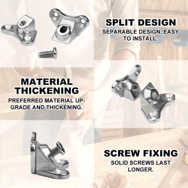 Zinc Alloy Removable Corner Brace Bracket