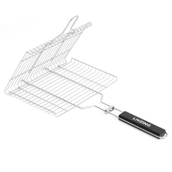 Portable & Foldable BBQ Grilling Net Basket