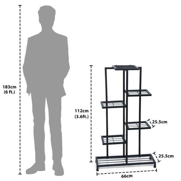6 Tier Metal Flower Pot Stand