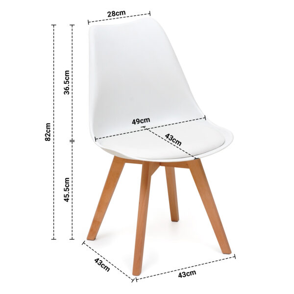 Dining Chair with Cushioned Pad