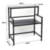2 Tier Metal Microwave Stand