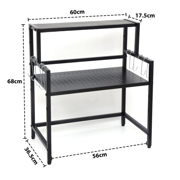2 Tier Metal Microwave Stand