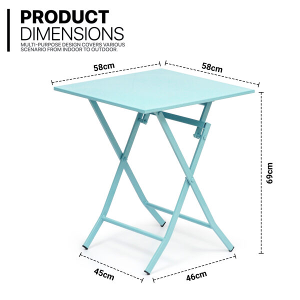 Metal Folding Patio Table