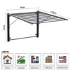 Adjustable Wall Mounted Cloth Drying Stand