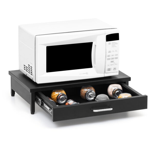 Metal Microwave Oven Stand Drawer