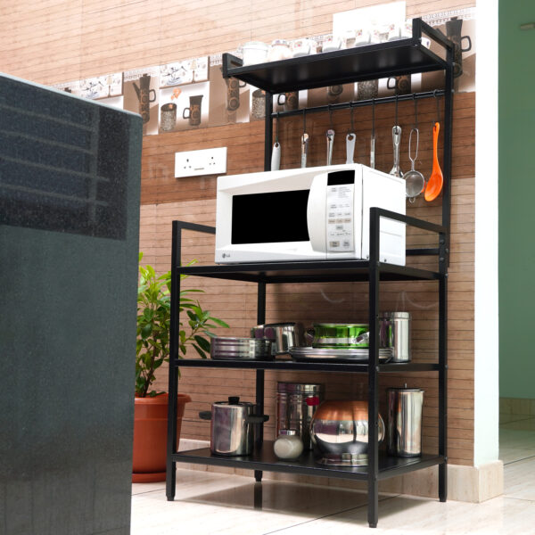 4 Tier Adjustable Metal Microwave Oven Stand
