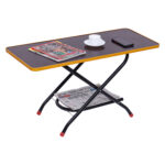 Wooden Metal Brown Center Table