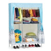 4-Tier Shelf Stainless Steel Portable Wardrobe