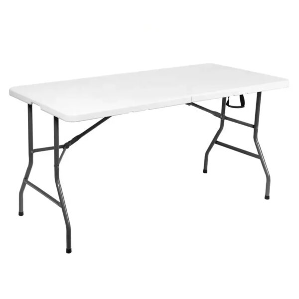 6 Ft Plastic Folding Table with Metal Frame
