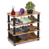 TNT 4-Tier Wooden Shoe Rack