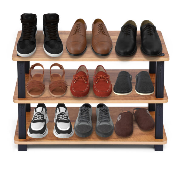 TNT 3-Tier Wooden Shoe Rack