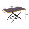 Wooden Metal Brown Center Table