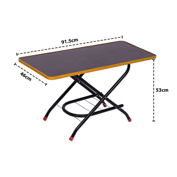 Wooden Metal Brown Center Table
