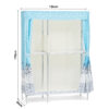 4-Tier Shelf Stainless Steel Portable Wardrobe