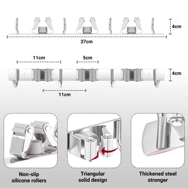 Wall Mount Mop Holder