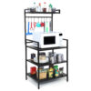 4 Tier Adjustable Metal Microwave Oven Stand
