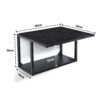 2 Tier Microwave Oven Wall Mount Metal Stand