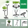 2 Tier U Shaped Plant Stand