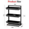 3 Tier Metal Kitchen Spice Rack