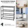 4 Tier Metal Adjustable Shoe Rack