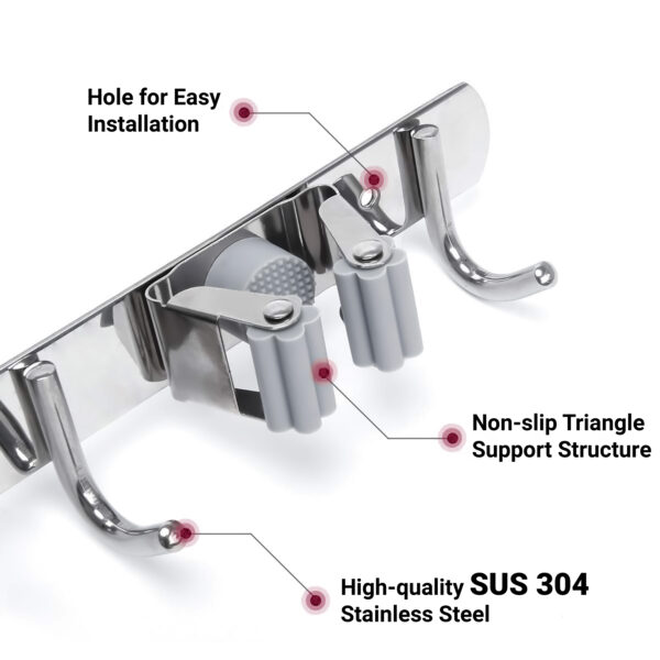 Wall Mount Mop Holder