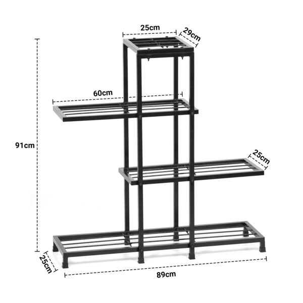 Metal 4 Tier Plant Stand For Balcony & Indoor