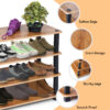 TNT 4-Tier Wooden Shoe Rack