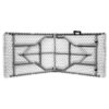 6 Ft Plastic Folding Table with Metal Frame