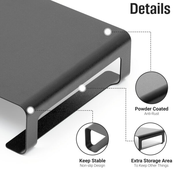 Monitor Riser Desk Organizer