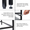 2 Tier Metal Microwave Stand