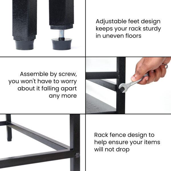 2 Tier Metal Microwave Stand