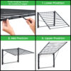 Adjustable Wall Mounted Cloth Drying Stand