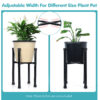 Metal Expandable Planter Stand