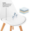 Dining Chair with Cushioned Pad