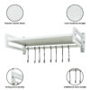 Microwave Oven Wall Mount Stand - White
