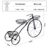 Bicycle Metal Plant Holder