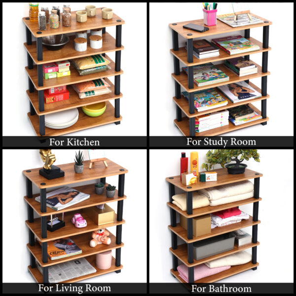 TNT 5-Tier Wooden Shoe Rack