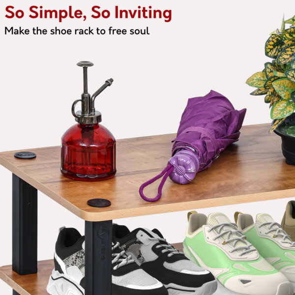 TNT 4-Tier Wooden Shoe Rack