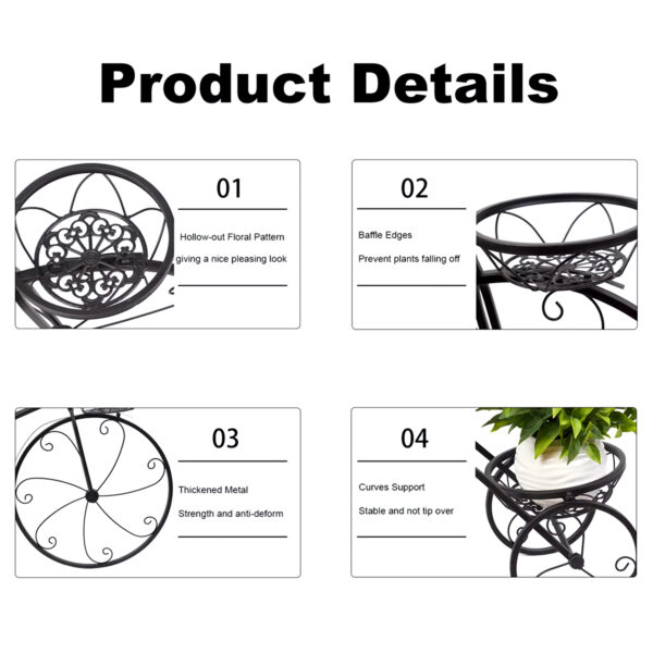 Bicycle Metal Plant Holder