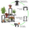 Metal 5 Tier Plant Stand For Balcony