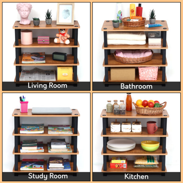TNT 4-Tier Wooden Shoe Rack