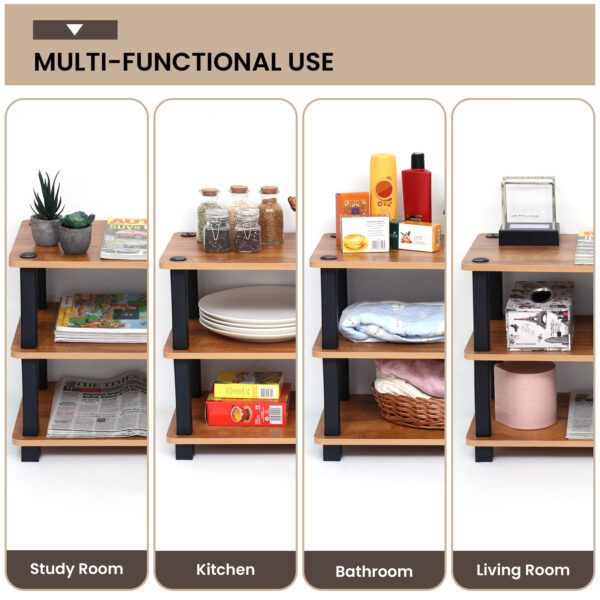 TNT 3-Tier Wooden Shoe Rack
