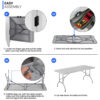 8 Ft Plastic Folding Table