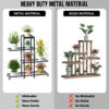 Metal 4 Tier Plant Stand For Balcony & Indoor