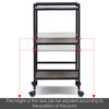 Wooden 3 Tier Kitchen Storage Rack