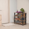 TNT 4-Tier Wooden Shoe Rack