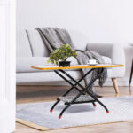 Wooden Metal Brown Center Table